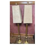 (2) TALL VANITY LAMPS