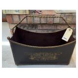 VINTAGE METAL FLOWER BASKET