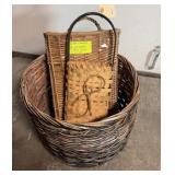 (3) DECORATIVE BASKETS