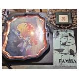 BRASS LEAF BASKET & SERVING TRAY