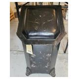 ANTIQUE COAL SCUTTLE W/ ORIGINAL INSERT