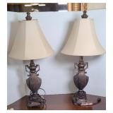 PAIR GRECIAN STYLE TABLE LAMPS