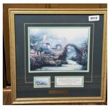 THOMAS KINKADE  COTTAGE PRINT W/ CERTIFICATE