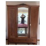LARGE WARDROBE W/ BEVELED MIRROR