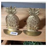 BRASS PINEAPPLE BOOKENDS