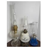 (3) OIL LAMPS