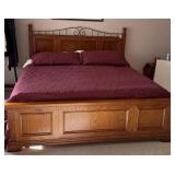 CALIFORNIA KING BED W/ BEDDING