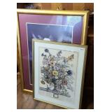 (2) FLORAL PRINTS