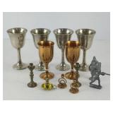 LEAD SOLDIERS, CLARET GLASSES