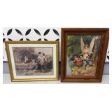 GUARDIAN ANGEL & CHILDREN PLAYING PRINTS