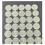 (30) KENNEDY HALVES MIXED DATES