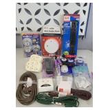 EXTENSION CORDS, LIGHTS, SMOKE DETECTOR