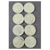 (8) BUFFALO NICKELS WITH CLEAR DATES