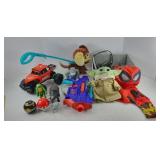 YODA AND ASSORTED TOYS