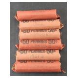 (300) WHEAT PENNIES, 1950s