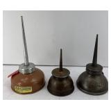 VINTAGE OIL CANS, FORD AND (2) UNBRANDED