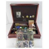 TOKENS, SPORTS CARDS, NUMBER STAMPS & MORE