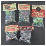 (5) BAGS OF MARBLES