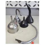 OIL CAN AND FUNNELS