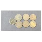 (7) INDIAN HEAD PENNIES, CLEAR DATES