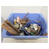 TOTE OF TOOLS & HARDWARE