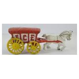 CAST IRON ICE WAGON