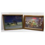 DOGS PLAYING POKER AND LONE WOLF