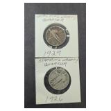 1926 & 1929 WALKING LIBERTY QUARTERS