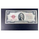 1928 C $2 DOLLAR BILL RED SEAL