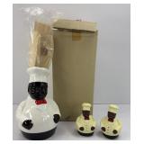 CHEF UTENSIL HOLDER W/ UTENSILS & BELLS
