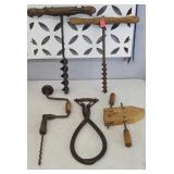 AUGER, WOOD CLAMP, ICE TONGS