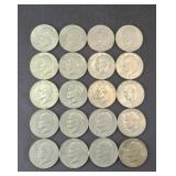 (20) EISENHOWER DOLLAR COINS