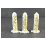 (3) VIALS OF GOLD SHAVING