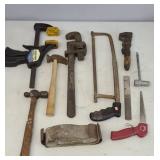 HAMMERS, WRENCHES SAWS
