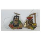 (2) HOMCO METAL KITCHEN WALL ART