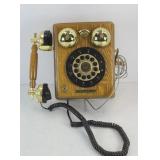 THOMAS DIAL TELEPHONE , WOOD CASE