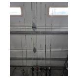 (7) FISHING RODS & (6) REELS