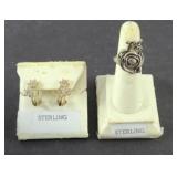 (2) STERLING SILVER RINGS 10.4 GRAMS