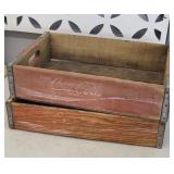 (2) WOOD COCA COLA CRATES
