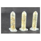 (3) VIALS OF GOLD SHAVING