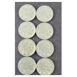 (8) BUFFALO NICKELS WITH CLEAR DATES