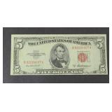 $5 OFF CENTER RED SEAL 1953A
