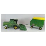 JOHN DEERE COMBINE AND BALER