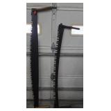 (2) TWO MAN CROSSCUT SAWS