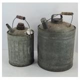 (2) COAL OIL CANS