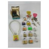 SMALL PADLOCKS, SOME KEYS