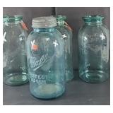 (4) BALL AND OTHER LARGE CANNING JARS