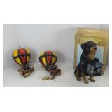 DOG STATUE & HOT AIR BALLOON ART