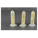 (3) VIALS OF GOLD SHAVING