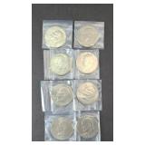 (8) UNCIRCULATED EISENHOWER DOLLARS